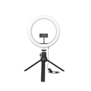 10-inch Ring Light with Tripod Stand | 3 Color Modes | 10 Brightness Settings | 360° Rotation | Suitable for Mobile Phones & Camera, YouTube, Photoshoot, Videography and More