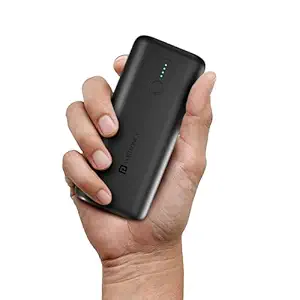 Portronics Power Pod 10K Advanced 10000 mAh Nano Power Bank with 22.5W Max Output, LED Indicator, Mach USB-A Output, Type C PD Output, Type C Input(Black)