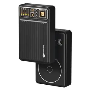 Portronics Luxcell Wireless Mini 20k 20000mAh 15W Magnetic Wireless Fast Charging Power Bank with 22.5 Wired Output with USB-A & Type C Port,Compatible with iPhone 12 & Above,Other QI Enabled Devices