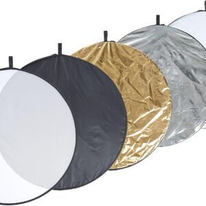 43-Inch 5-1 Collapsible Multi-Disc Light Reflector with Bag