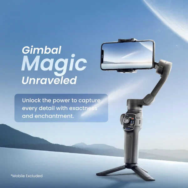Digitek (DSG-009F) AI 3 Axis Wide Angle Smartphone Gimbal - Image 4