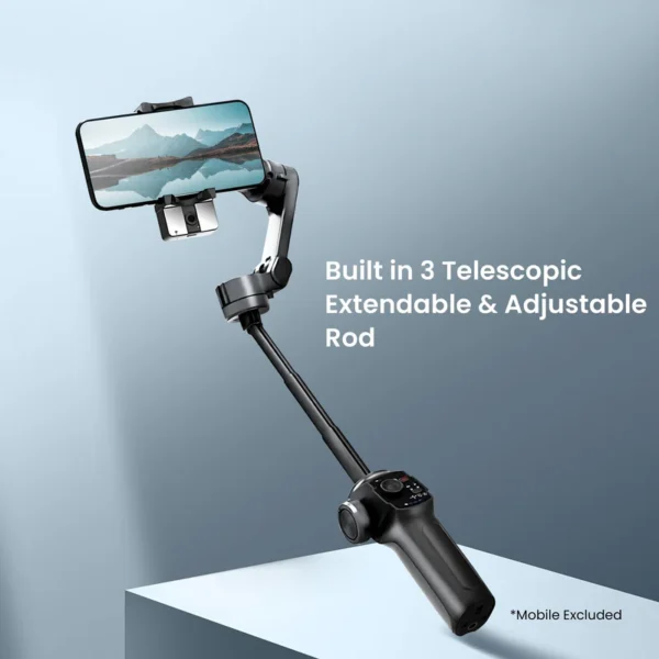 Digitek (DSG-009F) AI 3 Axis Wide Angle Smartphone Gimbal - Image 3