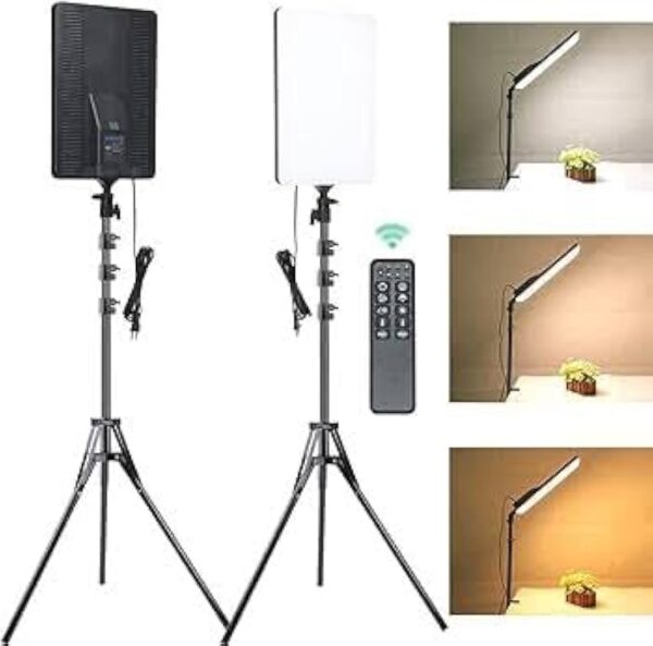 Ring Light White Light Soft Ring Light RL-19 Lighting LED Rectangular Light Panel with Remote Control and Metal Holder 2 Meters for Smartphone, Camera and YouTube Video - Image 3