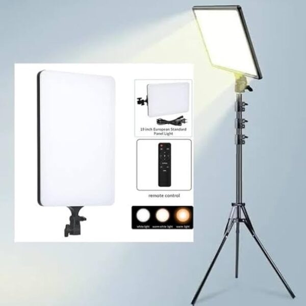Ring Light White Light Soft Ring Light RL-19 Lighting LED Rectangular Light Panel with Remote Control and Metal Holder 2 Meters for Smartphone, Camera and YouTube Video - Image 4