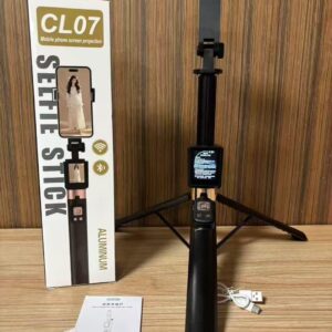 CL07 Selfie Stick with Small Monitor & Screen 170cm Tripod, Bluetooth Remote Control for iPhone & Android, 360° Rotation, No App Needed